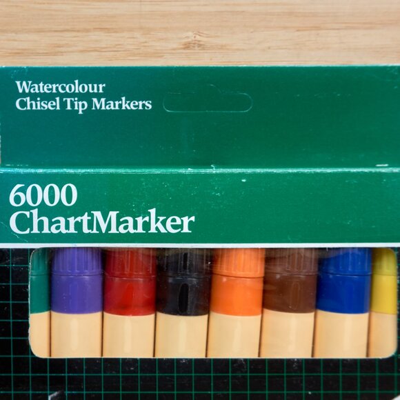Vintage Eberhard Faber 6000 ChartMarker, 8 Colour set, NEW - Picture 2 of 6